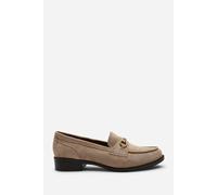 Where's That From Maelynn Round Toe Single Metal Bar Loafers In Camel Camel