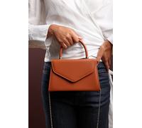 Where's That From Women's 'Marina' Structured Top Handle Shoulder Bag in Brown Where's That From Brown One Size