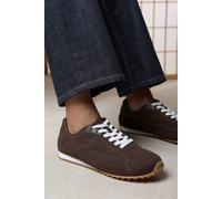 Where's That From Women's Marleigh Suede Retro Runner Trainer in Brown | Size: 7 Where's That From Brown 7