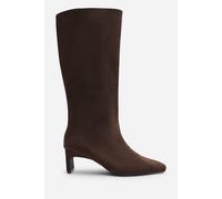 Where's That From Women's Mckinley Knee High Straight Heel Boot in Dark Brown | Size: 4
