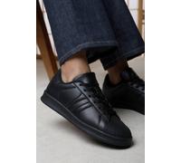 Where's That From Yamileth Stripe Panel Detailed Trainer In Black