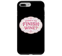 Where's The Finish Wine Lover Runner Running Race Joke Quote Case for iPhone 7 Plus/8 Plus