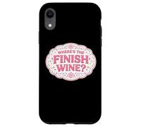 Where's The Finish Wine Lover Runner Running Race Joke Quote Case for iPhone XR