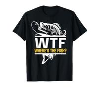 Where's The Fish WTF Men's Funny Fishing T-Shirt