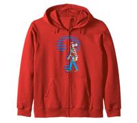 Where's Wally Adventurer Design Inspired Zip Hoodie