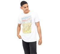 Wheres Wally Men's Beach T-Shirt, White, Small