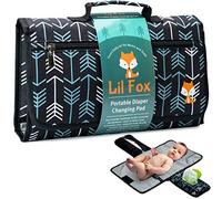 Whew Lil Fox Portable One Hand Changing Mat for Moms, Dads and Babies, Waterproof, Portable, Green