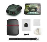 Wheyda New Model Night Vision Goggles, 8X Digital Zoom Binoculars for Adults - Ergonomic Curved Design & Backlit Buttons, 3" TFT Screen, 4K Photo/Video for Hunting/Camping/Surveillance (Green)