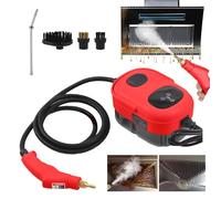 WhFKLca 2500W HandHeld Steam Cleaners (6 Adjustable Steam Levels), High Temperature Pressurized Steam Cleaning Machine(105°C/3BAR),1100ml Water Tank, Air Conditioner Kitchen Car Steam Cleaner Red