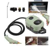 WhFKLca 2500W HandHeld Steam Cleaners (6 Adjustable Steam Levels), High Temperature Pressurized Steam Cleaning Machine(105°C/3BAR),1100ml Water Tank, Air Conditioner Kitchen Car Steam Cleaner Green