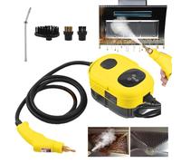 WhFKLca 2500W HandHeld Steam Cleaners (6 Adjustable Steam Levels), High Temperature Pressurized Steam Cleaning Machine(105°C/3BAR),1100ml Water Tank, Air Conditioner Kitchen Car Steam Cleaner Yellow