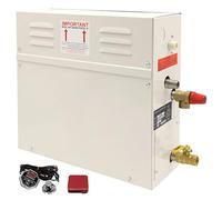 WhFKLca Steam Generator, 3-18KW Self-draining Steam Sauna Generator Kit, Steam Shower Generator with LED Display Controller, Time and Temperature Adjustable, Suitable for Sauna/Shower/Bath/SPA 9KW