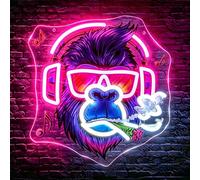 Whfobfe Music Orangutan Neon Sign for Wall Decor Led Neon Lights Signs Led Light Signs