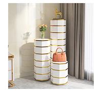 WHGURVH 360° Tall Rotating Shoe Rack - Space-Saving Metal for Entryway & Hallway - Modern Stylish Shoe Storage Cabinet - Functional Design for Home & Closet