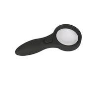 WHGURVH 5X Handheld Mini Magnifying Glass with 5 LED Lights High Magnification Reading Magnifier for Jewelry Appraisal, Antique Identification, Coin & Stamp Collecting