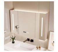 WHGURVH Anti-Fog Bathroom Mirror Cabinet Wall-Mounted Medicine Cabinet with Light 70x70cm (27.6x27.6in) for Bathroom Storage and nization Stylish and Functional Design(A,W150*H70cm/W59.1*H27.6in)