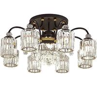 WHGURVH Chandelier, Raindrop Pendant Lights Kitchen Island Teardrop Black Hanging Light Fixtures Clear Solid Glass Modern Chandeliers for Dining Room Porch Corridor Living(76 * 45Cm)(90 * 42Cm,Noir)