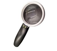 WHGURVH Hand-held Magnifying Glass with LED Light Screen Magnifier USB Rechargeable Portable Elderly Read Repair 6 * 12X Double the comfort