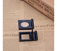 WHGURVH Magnifying Glass,22mm Folding Lens Tester Foldable Mini Pocket Testing Fabric 8X Magnification Optical Lens Magnifying Glass(1pcs)