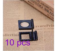 WHGURVH Magnifying Glass,22mm Folding Lens Tester Foldable Mini Pocket Testing Fabric 8X Magnification Optical Lens Magnifying Glass(10pcs)