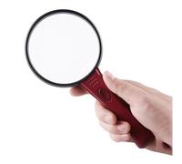 WHGURVH Reading Magnifier Large Magnifying Glass LED Portable Handheld Illuminated Lightweight for Children & Elderly to Read and Explore