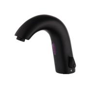 WHGURVH VELORE White Electronic Motion Sensor Faucet: Automatic Touchless Hands-Free Basin Mixer Tap with AC/DC Power for Bathroom Use(Black)(Black)