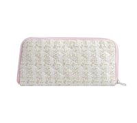 WHHJM Cute Floral Bag for Makeup Brushes - Ideal for Travel & Daily Use Makeup Brushes Pouch for Women, Pink Floral