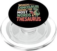 Which Dinosaur Knows The Most Words A Thesaurus |- PopSockets PopGrip for MagSafe