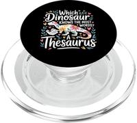 Which Dinosaur Knows The Most Words A Thesaurus - PopSockets PopGrip for MagSafe