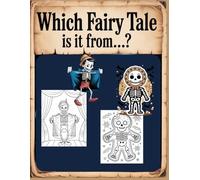 Which Fairy Tale Is It From...?: Halloween Coloring Book - Spooky Tales