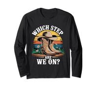 Which Step are We On Vintage Line Dancing Long Sleeve T-Shirt
