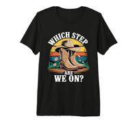 Which Step are We On Vintage Line Dancing Premium T-Shirt