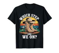Which Step are We On Vintage Line Dancing T-Shirt