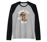Which Step are We One Line Dance Raglan Baseball Tee