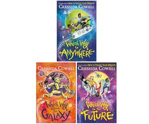 Which Way to Anywhere Series 3 Books Collection Set By Cressida Cowell (Which Way to Anywhere, Which Way Round the Galaxy & Which Way To The Future)