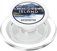 Whidbey Island Washington Watercolour Design PopSockets PopGrip for MagSafe