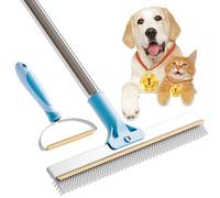 WhiffleTails Carpet Scraper & Dog Hair Remover for Carpet, 2 Piece Set