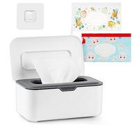 Whiidoom Baby Wipes Dispenser Wipes Holder Wipes Container Case, Keep Wipes Fresh and Clean, for Home Office Kitchen (New Grey)