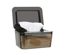 Whiidoom Wipes Dispenser, One-Handed Operation Wipe Holder for Baby & Adult, Seal-Designed Wipes Container for Bathroom Keep Diaper Wipes Fresh (Brown)