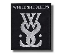 While She Sleeps Patch Badge Embroidered Iron on Applique