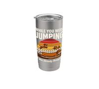 While You were Jumping I was Already Through Stainless Steel Insulated Tumbler
