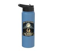 While You were Sleeping Funny Night Shift Worker Stainless Steel Insulated Water Bottle