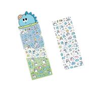 Whimsical Animal Theme Decorative Sticker for Notebook Diaries Scrapbook Materials Tear Resistant User Friendly Adhesive Repositionable Stationeries Sticker