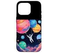 Whimsical Astronaut Case for iPhone 16 Pro