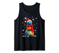 Whimsical Basketball Snowman Tank Top