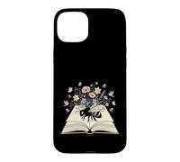 Whimsical Bee Book Floral Nature Reader Case for iPhone 15 Plus