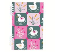 Whimsical Bird A5 Notebook, Cute Nature A5 Notebooks, Lined Paper Refillable Notebook 120Pages/60Sheets, Workbooks for School, Lined Book for Dairy, University Stationery Women Man