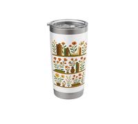 Whimsical Books and Blooms Stainless Steel Insulated Tumbler