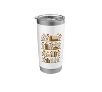 Whimsical Books and Blooms Stainless Steel Insulated Tumbler