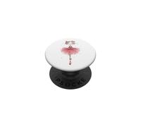 Whimsical Cat Ballerina Watercolor Dance Kitty PopSockets Adhesive PopGrip